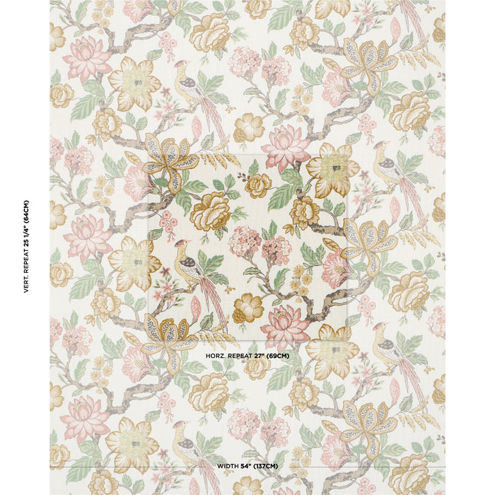 Schumacher Huntington Gardens PeTale Fabric 175564
