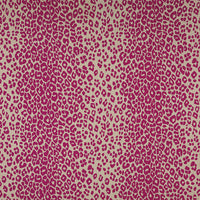 Schumacher Iconic Leopard Fuchsia/Natural Fabric 175723