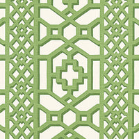 Schumacher Zanzibar Trellis Matte Jade Fabric 175741