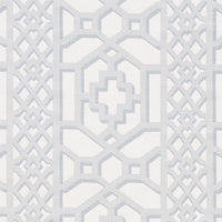 Schumacher Zanzibar Trellis Matte Cloud Fabric 175745