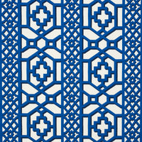 Schumacher Zanzibar Trellis Navy Fabric 175749