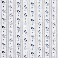 Schumacher Cabanon Stripe Bleu Fabric 175963