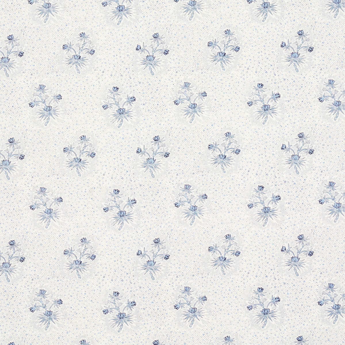 Schumacher Cassis Floral Bleu Fabric Sample 175971