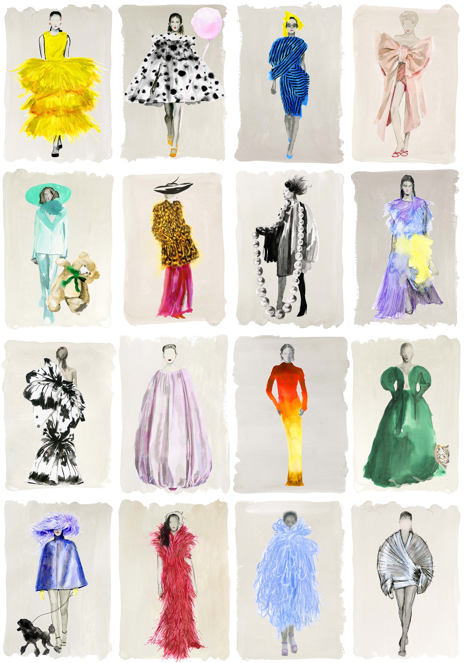 Cole & Son Couture Carousel Multi Wallpaper 175/1001M.CS.0