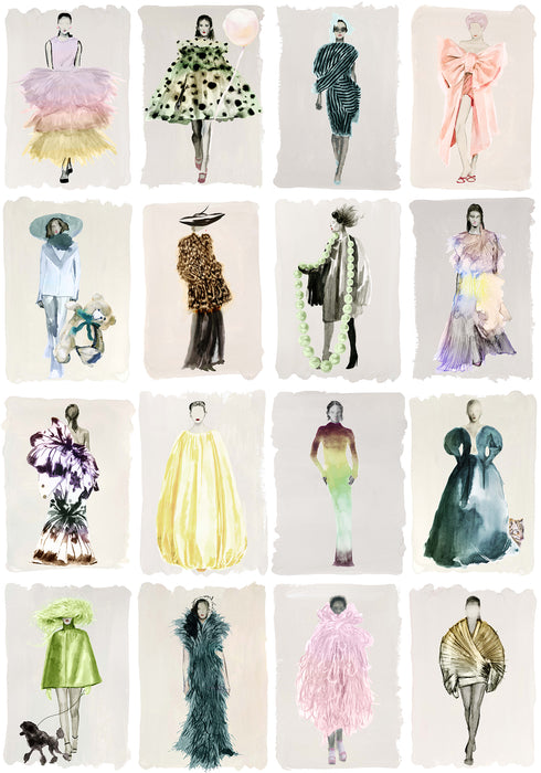 Cole & Son Couture Carousel Pastel P Wallpaper 175/1003M.CS.0