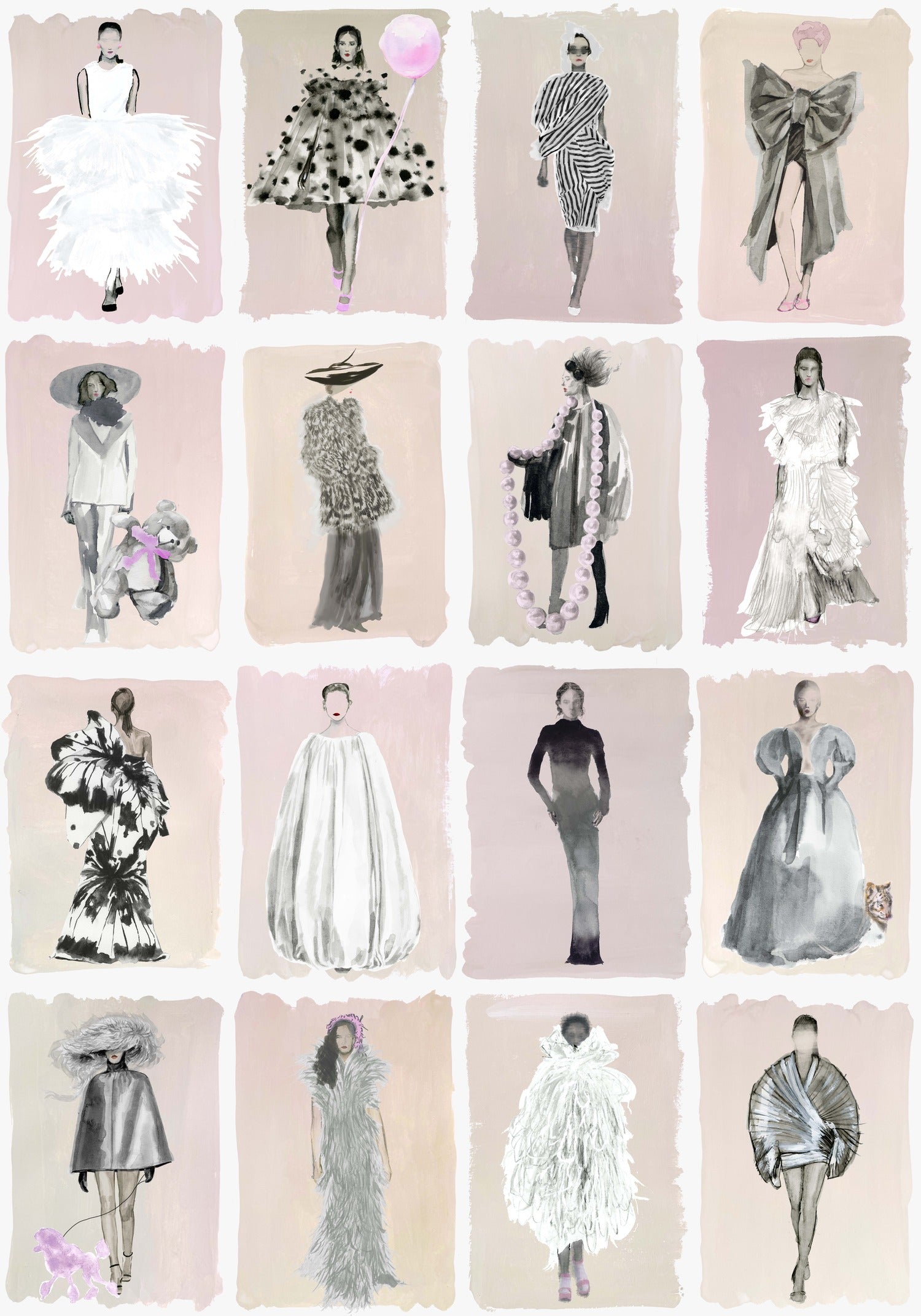 Cole & Son Couture Carousel Blush Wallpaper 175/1006.CS.0