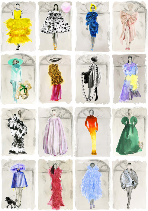 Cole & Son Couture Carousel W Multi Wallpaper 175/2007M.CS.0