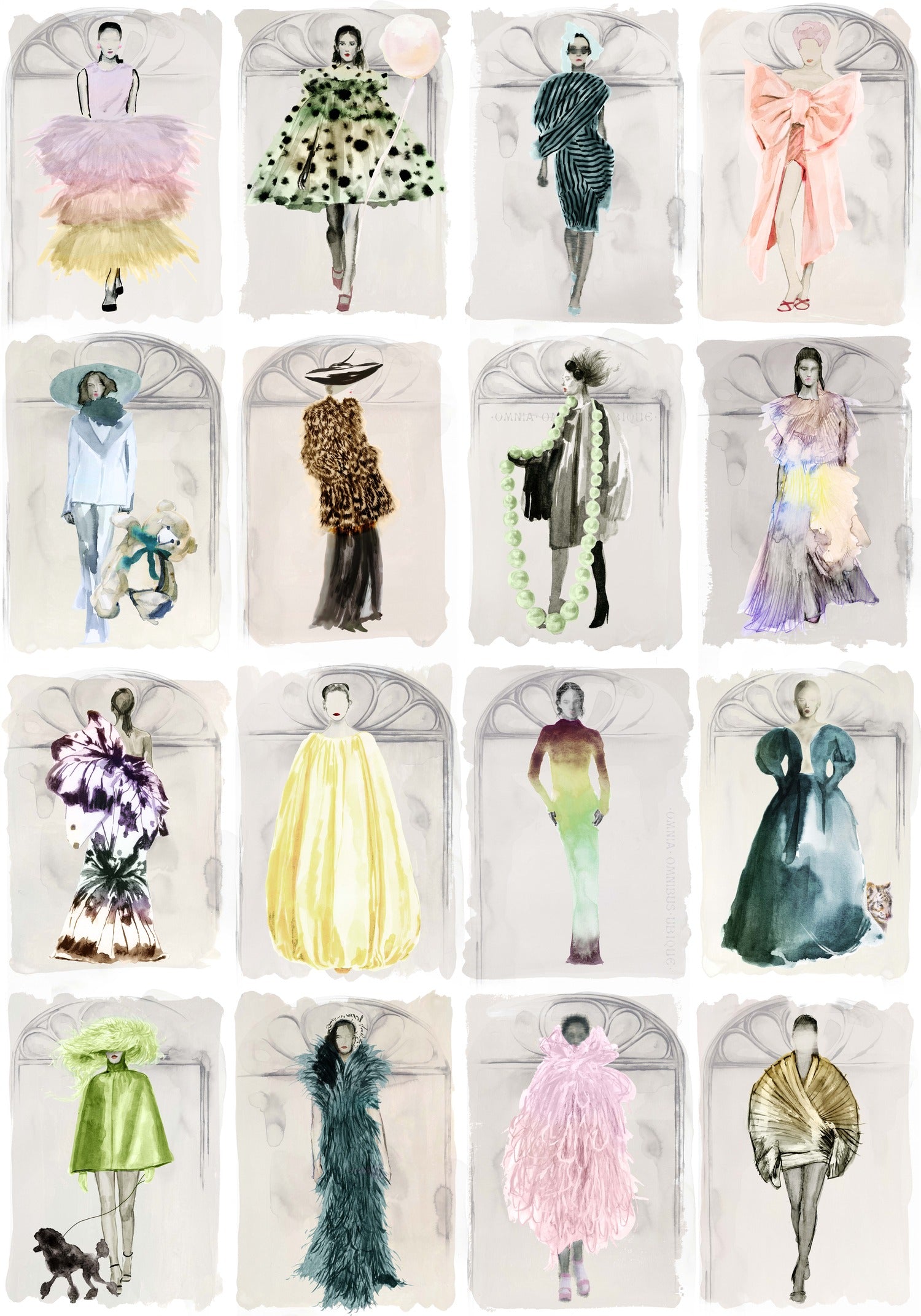 Cole & Son Couture Carousel W Pastel Wallpaper 175/2009M.CS.0