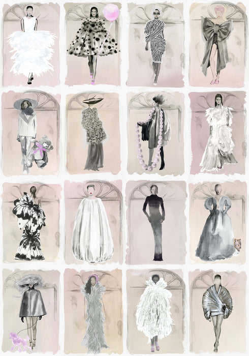 Cole & Son Couture Carousel W Blush P Wallpaper Sample 175/2012M.CS.0