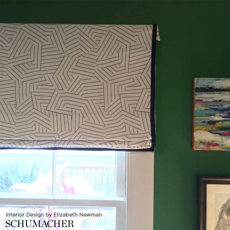 Schumacher Deconstructed Stripe Red Fabric Sample 176051