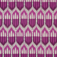 Schumacher Bukhara Ikat Fuchsia Fabric 176082