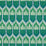 Schumacher Bukhara Ikat Emerald & Peacock Fabric 176083