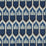 Schumacher Bukhara Ikat Indigo Fabric Sample 176084