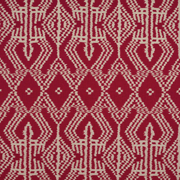 Schumacher Asaka Ikat Red Fabric 176090