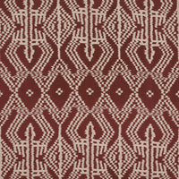 Schumacher Asaka Ikat Raisin Fabric 176092