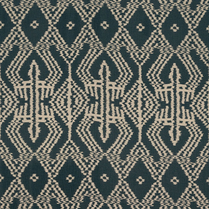 Schumacher Asaka Ikat Charcoal Fabric 176094