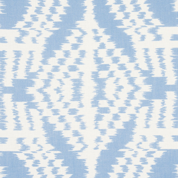 Schumacher Asaka Ikat Chambray Fabric Sample 176096