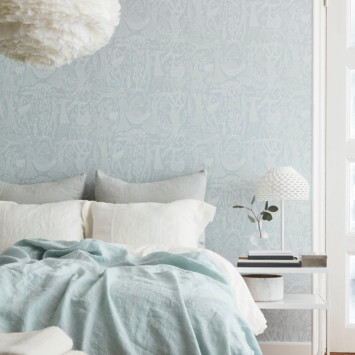 Schumacher Poeme D'amour Mineral Wallpaper 1761