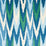 Schumacher Kashgar Velvet Ikat Peacock & Emerald Fabric 176104