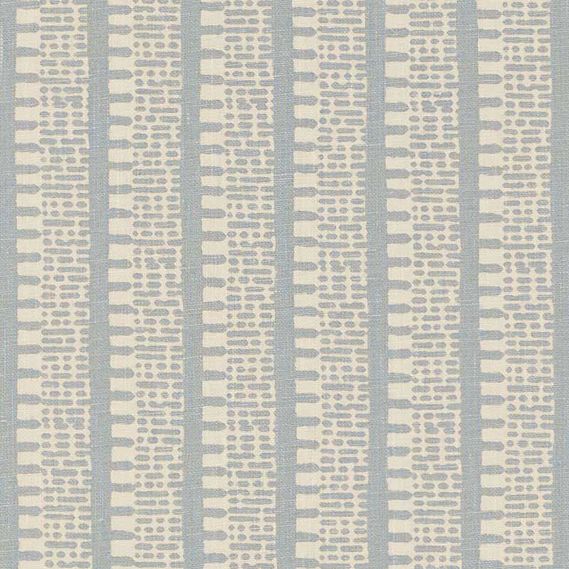 Schumacher Kiosk Orpington Blue Fabric Sample 176134