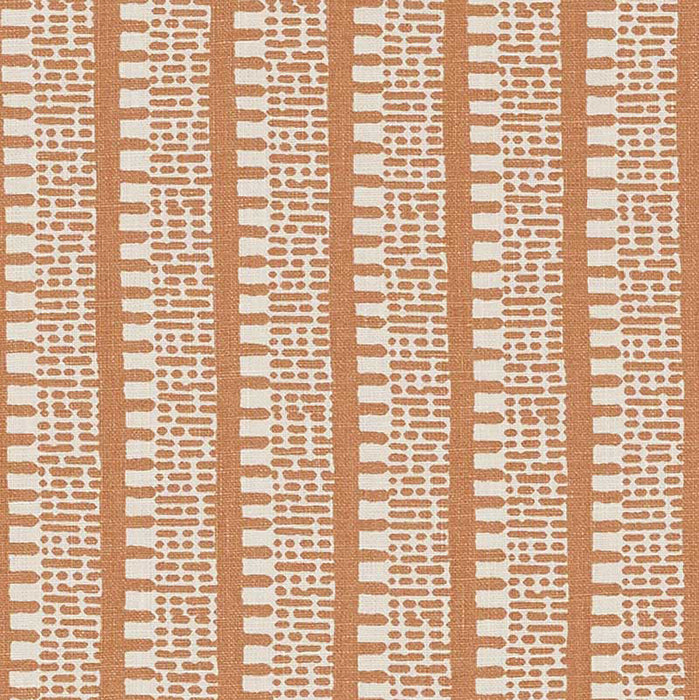 Schumacher Kiosk Burnt Orange Fabric Sample 176136