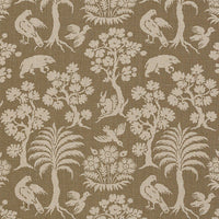 Schumacher Woodland Silhouette Mocha Fabric 176172