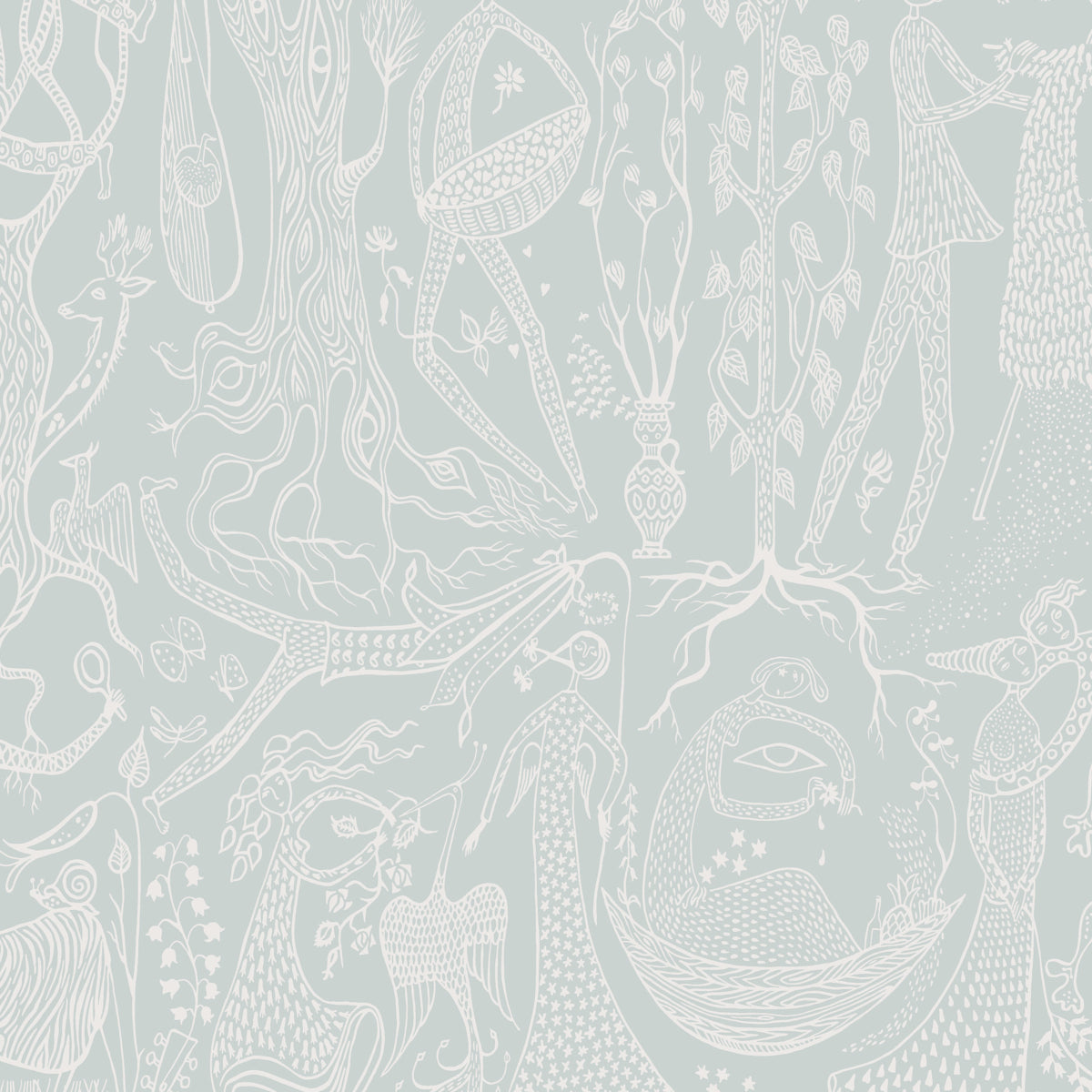 Schumacher Poeme D'amour Mineral Wallpaper Sample 1761