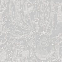 Schumacher Poème D'amour Grey Wallpaper 1762