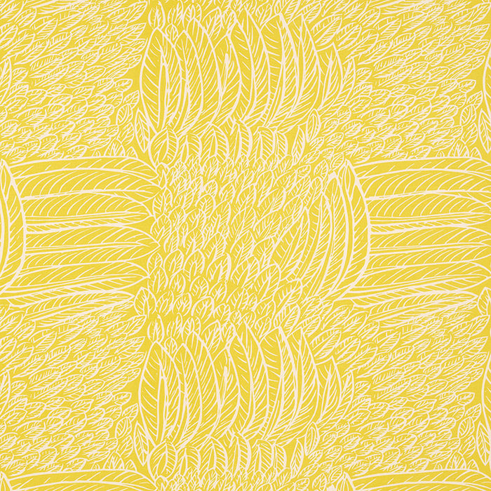 Schumacher Featherfest Citron Fabric Sample 176231