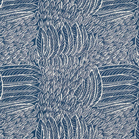 Schumacher Featherfest Navy Fabric 176233
