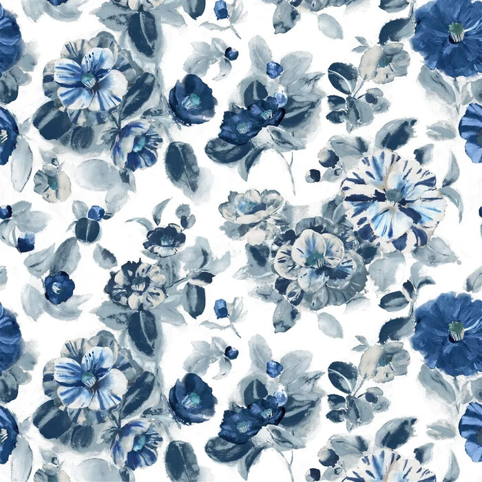 Designers Guild Camellia Indigo Fabric Sample FDG3238-01