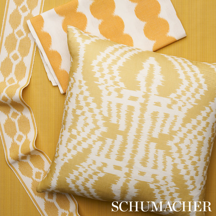 Schumacher Full Circle Saffron Fabric 176256