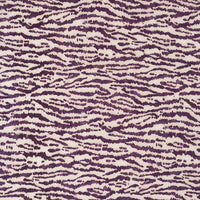 Schumacher Animaux Eggplant Fabric 176374