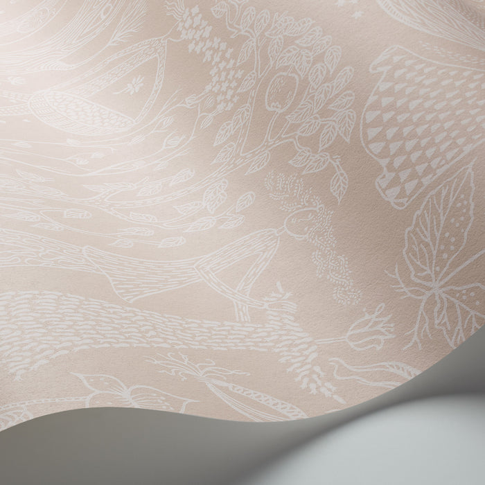 Schumacher Poeme D'amour Blush Wallpaper 1764