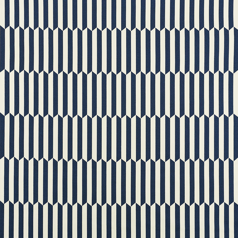 Schumacher Maxwell Navy Fabric Sample 176404