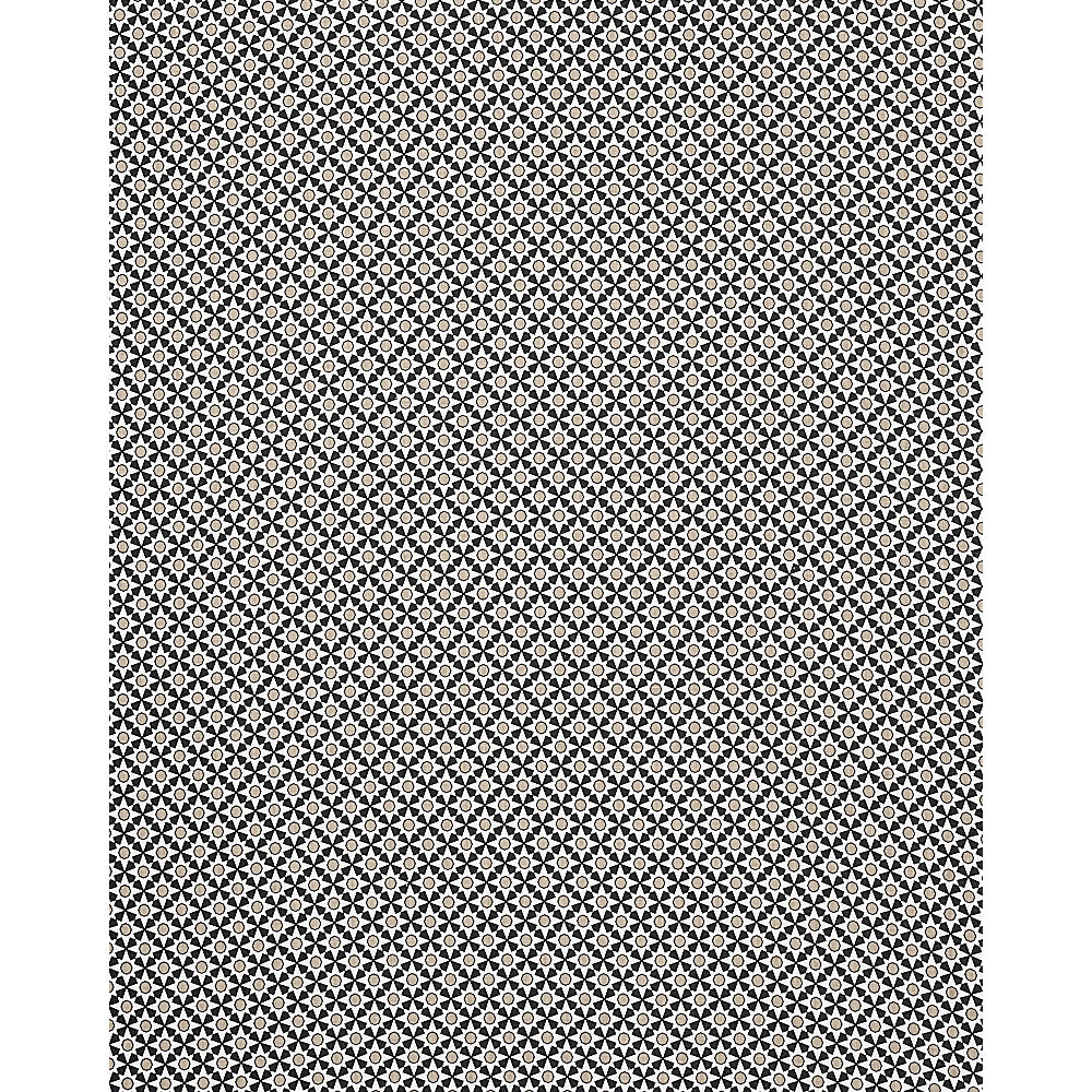 Schumacher Serendipity Black & Taupe Fabric 176421