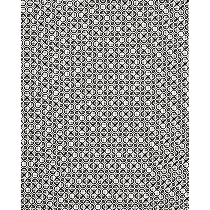 Schumacher Serendipity Black & Taupe Fabric 176421