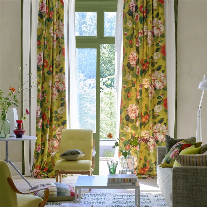 Designers Guild Camellia Velours Mimosa Fabric FDG3237-01