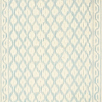 Schumacher Santa Monica Ikat China Blue Fabric 176501