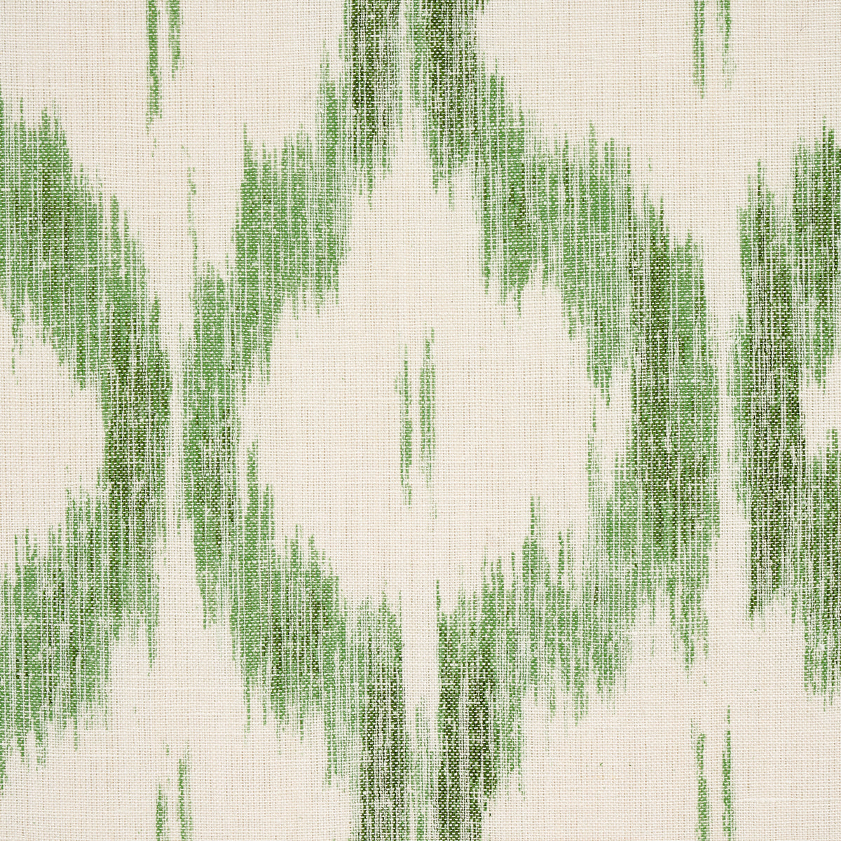 Schumacher Santa Monica Ikat Leaf Green Fabric 176504