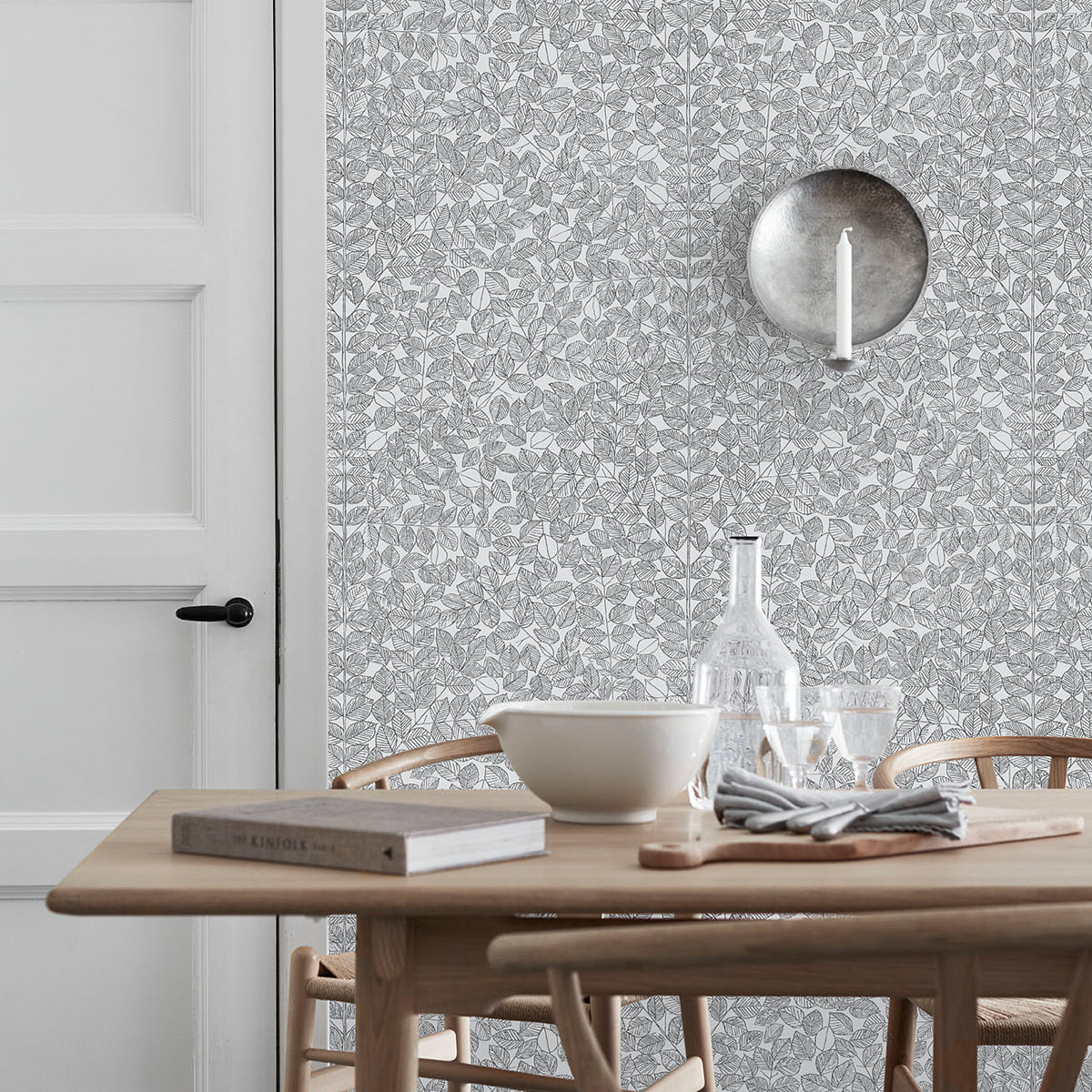 Schumacher Romans Black Wallpaper Sample 1766