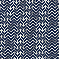 Schumacher Chevron Indoor/Outdoor Navy Fabric 176692