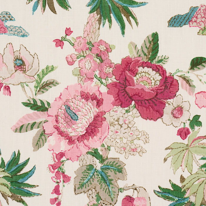 Schumacher Floribunda Document Fabric Sample 176780