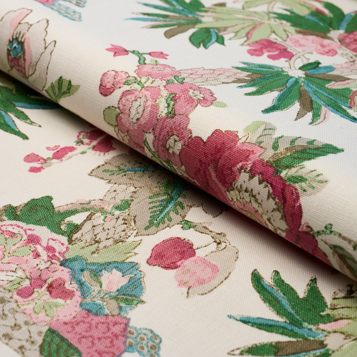 Schumacher Floribunda Document Fabric Sample 176780