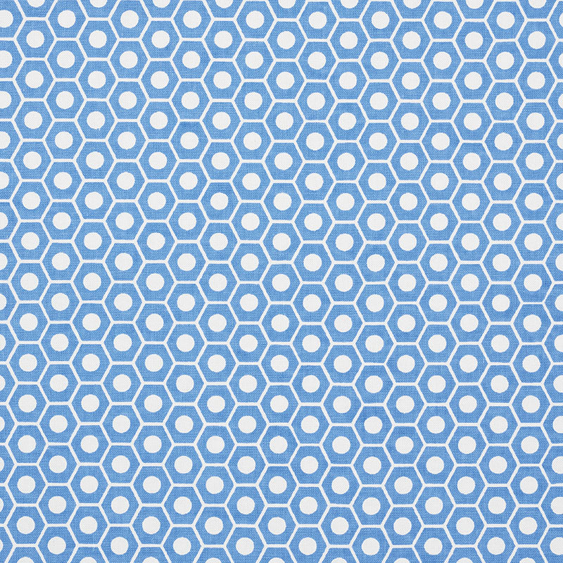 Schumacher Queen B French Blue Fabric Sample 177076