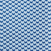Schumacher Buds Navy & Sky Fabric 177150