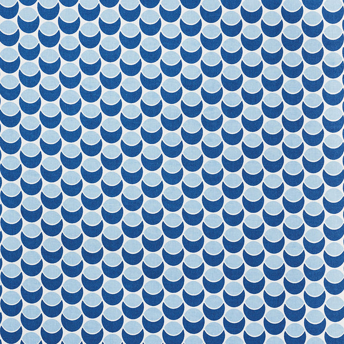 Schumacher Buds Navy & Sky Fabric Sample 177150