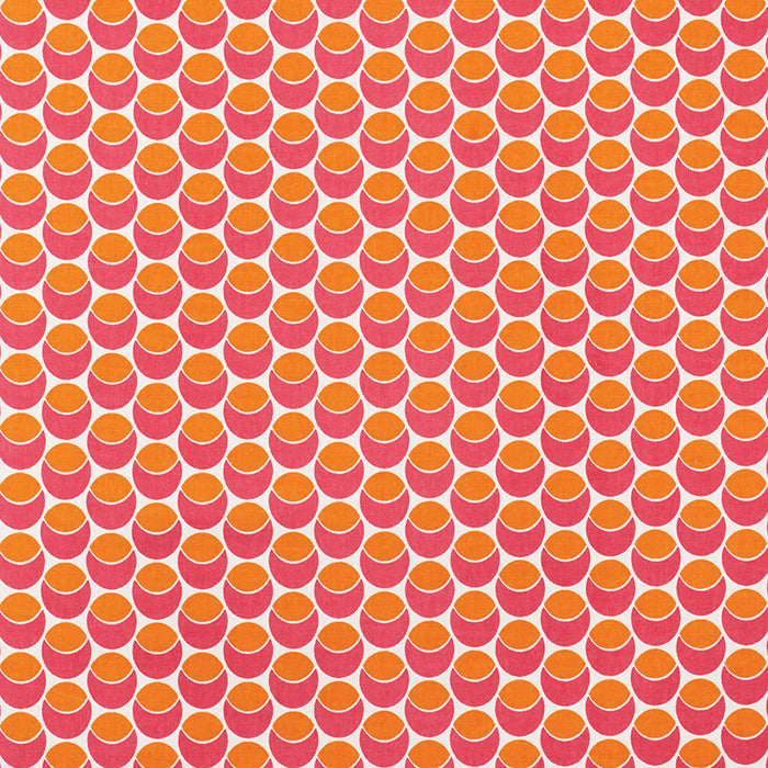 Schumacher Buds Pink & Orange Fabric Sample 177153
