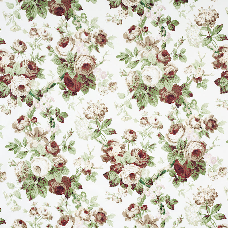 Schumacher Nancy Floral Grisaille Fabric Sample 177201