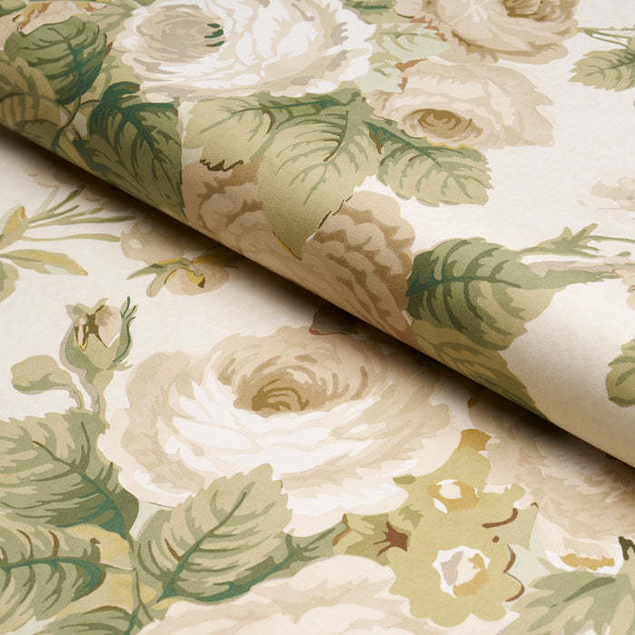 Schumacher Nancy Floral Ivory Fabric 177206